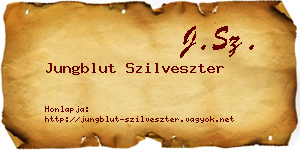 Jungblut Szilveszter névjegykártya